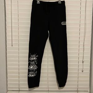 Vans, boys black sweatpants